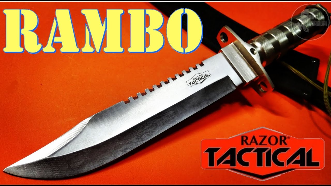 😱❗SON BUENOS ESTE TIPO DE CUCHILLOS❓❗CUCHILLO RAZOR TACTICAL RAMBO KIT  COMPLETO REVIEW 