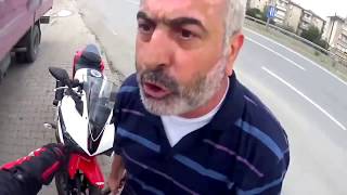 Yamaha R25 2017 Sürücüsü Ve Kamyoncu Kavgası