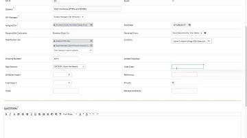 Procore   Create RFI (PC)