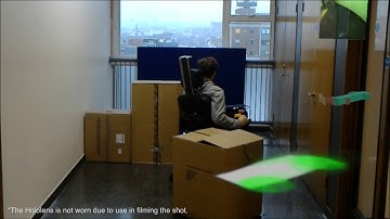 IROS2018 - Head-Mounted Augmented Reality for Explainable Robotic Wheelchair Assistance