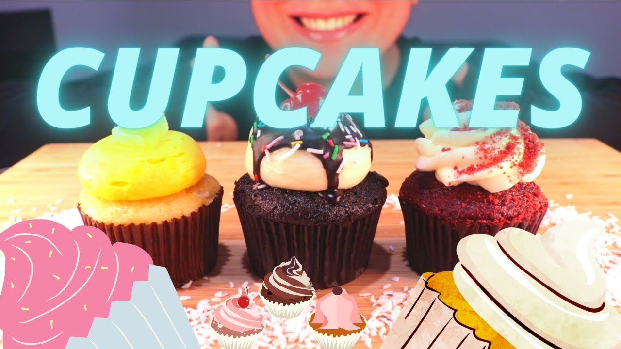 ASMR CUPCAKES MUKBANG (NO TALKING) EATING SOUNDS YouTube
