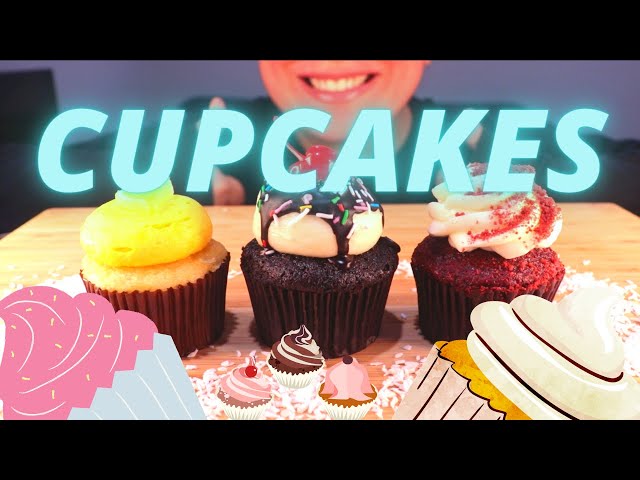 ASMR CUPCAKES MUKBANG (NO TALKING) EATING SOUNDS