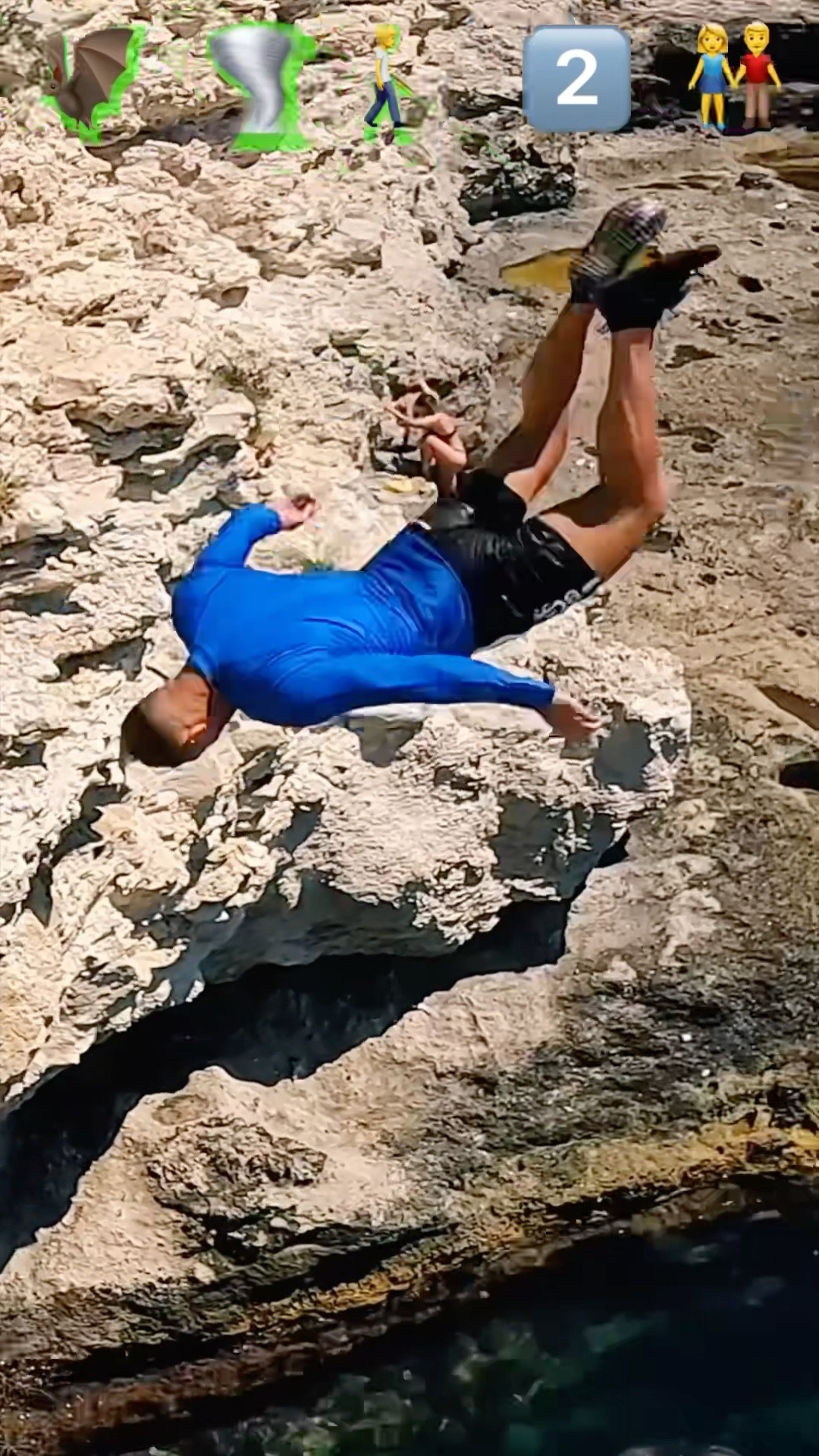 Stunts with Emojis pt.61??#kiryakolesnikov #prank #funny #comedy #stunt #parkour #flip