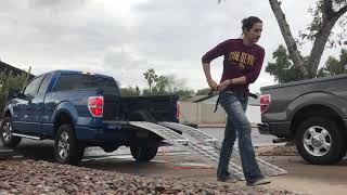 Solo Motorcycle Load up into F150 pickup