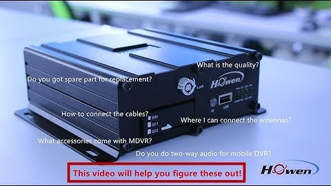 Howen AHD SD Mobile DVR Unboxing