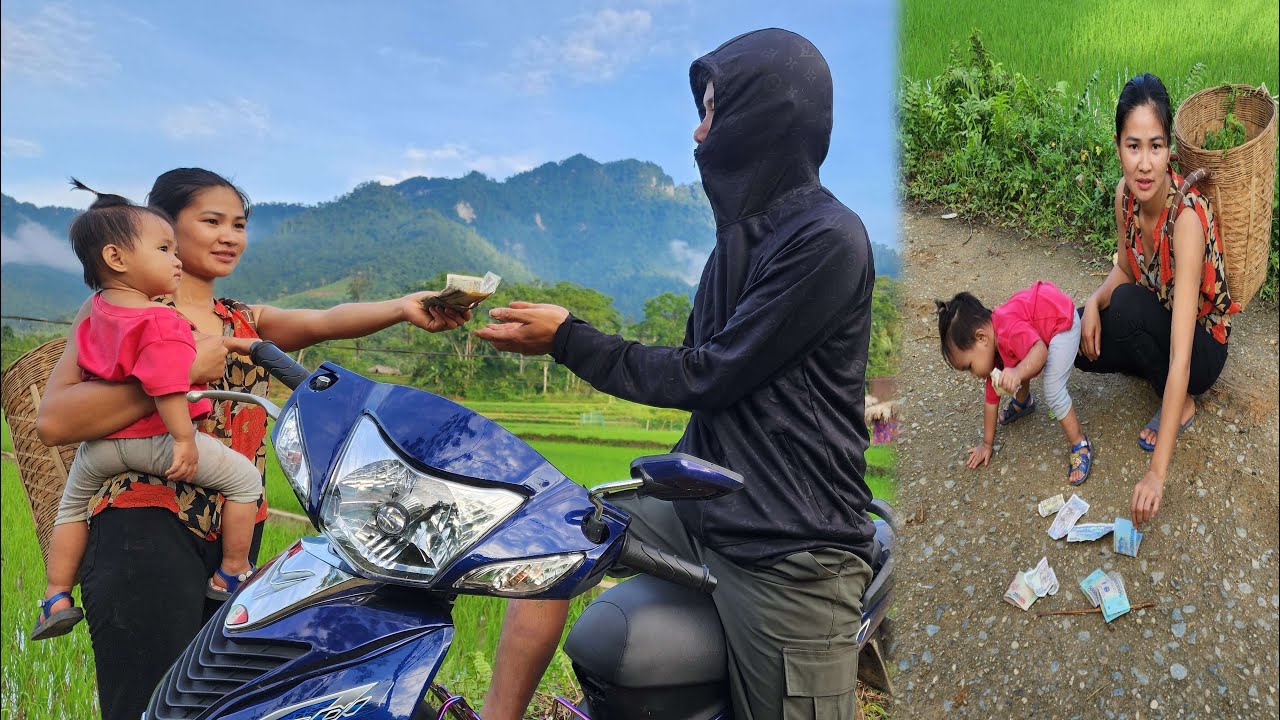 The kind girl picked up the dropped item and returned it to the person who lost it