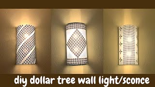 DIY WALL LIGHTS/SCONCEHOW TO MAKE SIMPLE AND INEXPENSIVE WALL LAMPSno screws, no wiring.