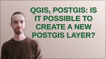 Gis: QGIS, Postgis: Is it possible to create a new postgis layer?