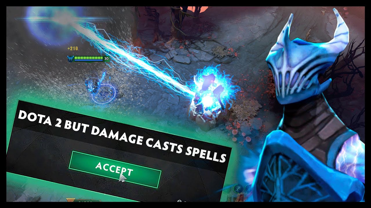 Dota 2, но урон накладывает заклинания