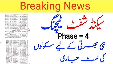 Second shift teaching Phase 4 | new list of school.Talent pool apply interview,Demo, new notificat..