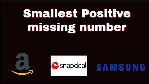 Smallest Positive missing number Problem GFG in O(n) time complexity and constant space complexity.