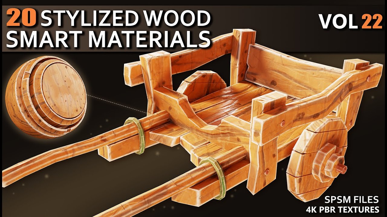Stylized Wood Smart Materials in Substance Painter