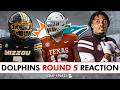Dolphins Draft Kevin Coleman Jr., Michael Taaffe, &amp; Seydou Traore In 5th Round Of 2026 NFL Draft
