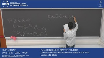 Electrons and Phonons in Solids (CMP-EPS) 16 of 27
