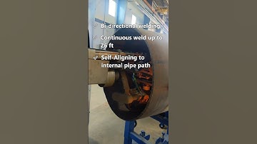 Automated Bend Pipe Cladding 🤖#welding #safety #automation #shorts