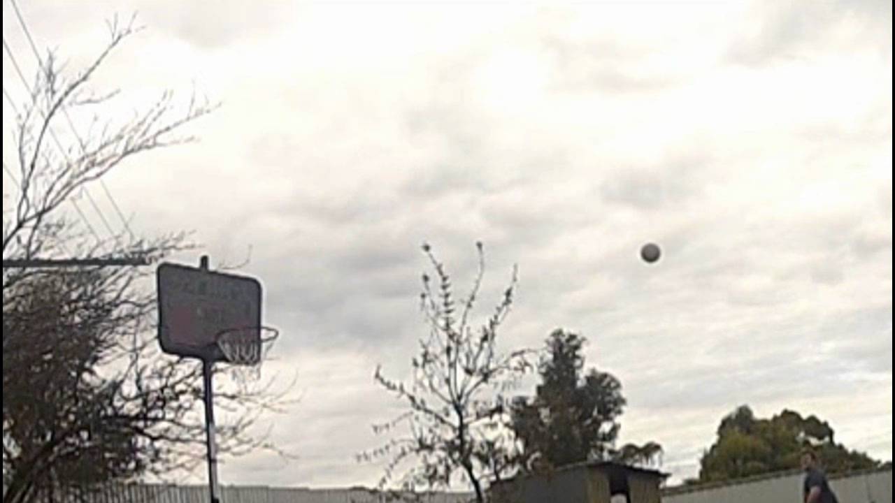 slowmo basketball long shot YouTube