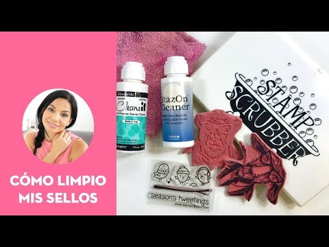 Cómo limpiar los sellos de scrapbooking ⎮#30DST Día 6 card making happy birthday