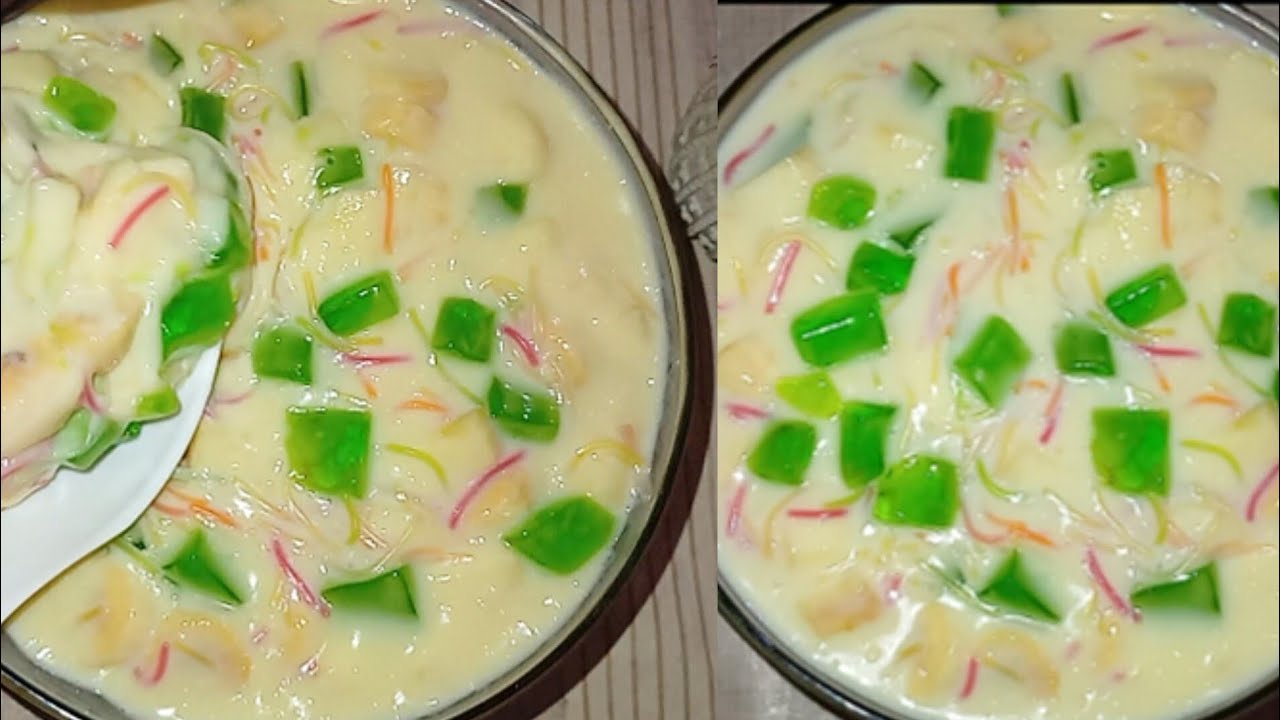 Lab-e-shirreen recipe | Lab-e-shirreen creamy fruit recipe |Eid special recipe |Yasmin food secrets 