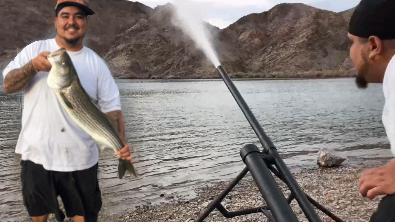 Homemade Fishing Cannon - Blasts Bait 200+ Yards With No Problem