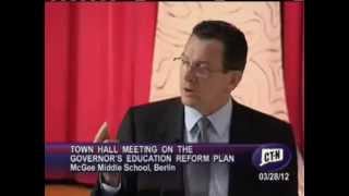 Governor Malloy Speaking With Ct Teacher Of The Year David Bosso