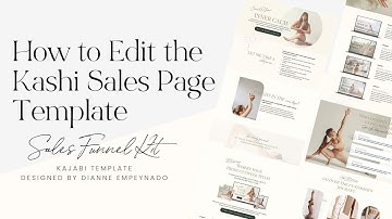 How to Edit the Kashi Sales Page Template | Kajabi Encore Theme