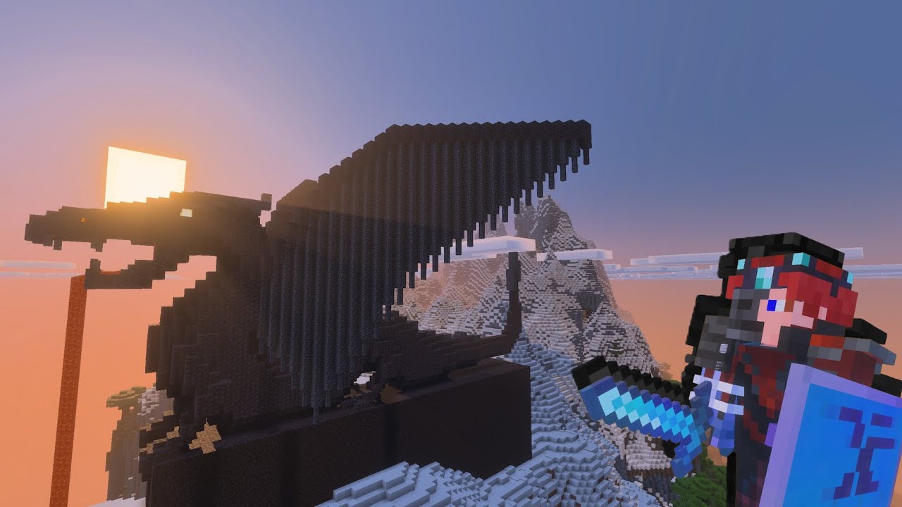 Minecraft Mega-Building Timelapse [ASMR] [Lo-Fi] : Colossal Dragon ...