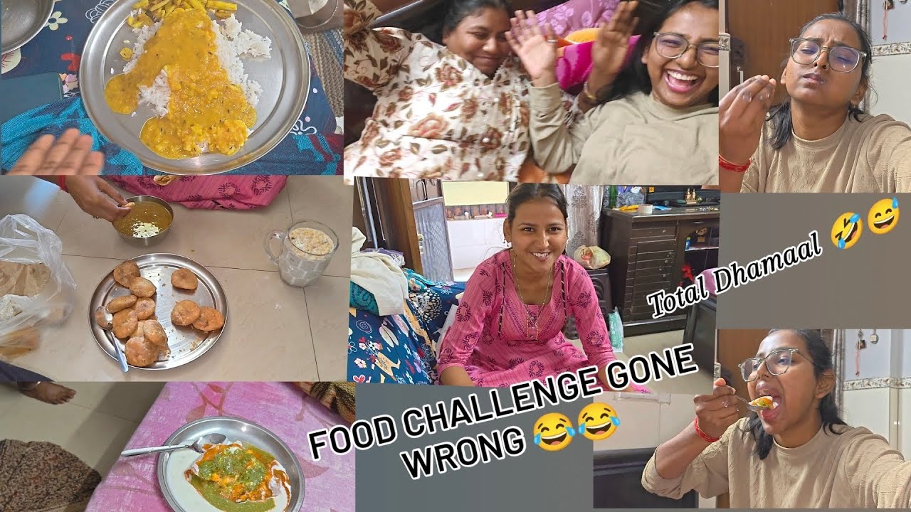 Socha tha aaj food challenge jeet jaungi_par bhai scene hi ulta ho gaya 🤦‍♂️😂| Full comedy #vlog 