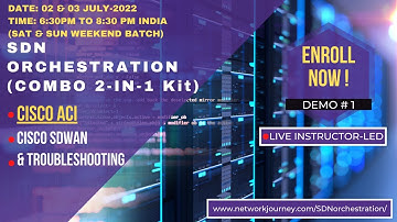 #1 Learn & Deploy Cisco ACI DC \ Trainer 3xCCIE \ Starting 9th July 2022 @ 630PM India Weekend batch