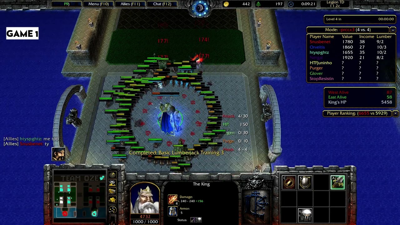 Legion TD – PRCCX3 | Nightsaber and Blaster | 11.2c | Warcraft III