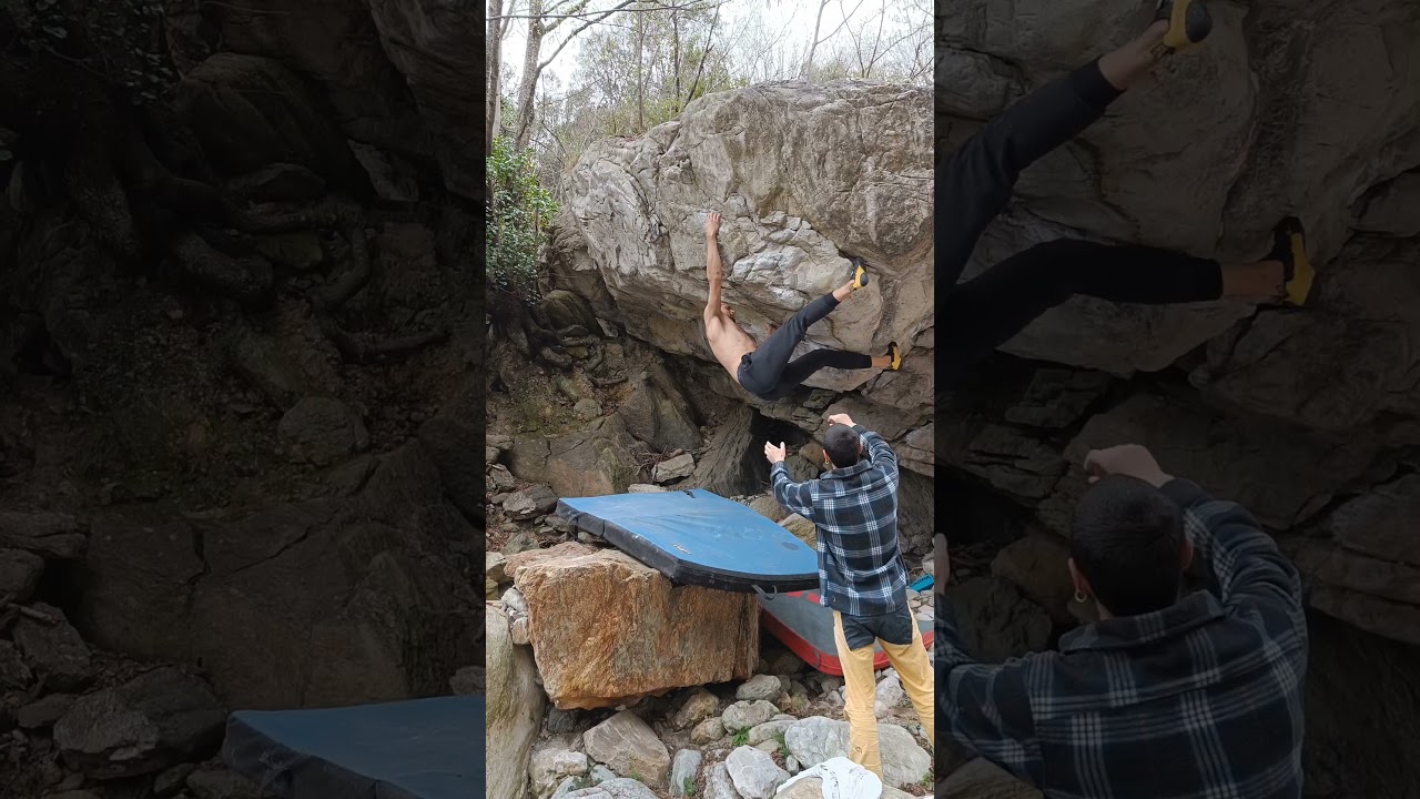 Virginia, 7A+, Ghisallo Boulder 🇮🇹 
