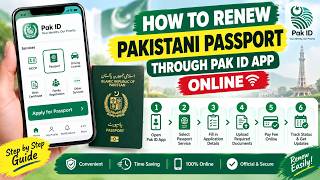 How to renew Pakistani passport online through Pak identity App
