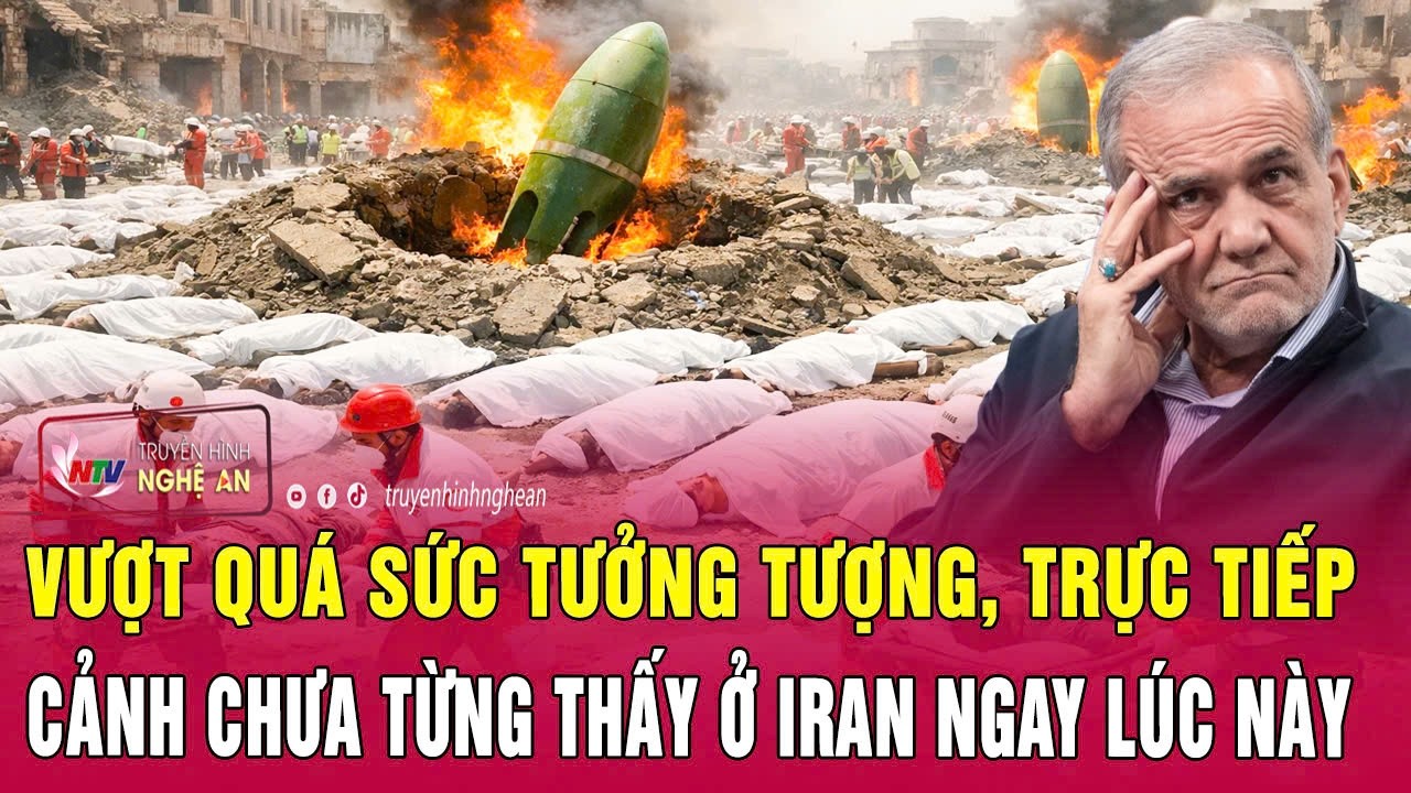 Vượt quá sức tưởng tượng, trực tiếp cảnh tượng khủng khiếp chưa từng thấy ở Iran ngay lúc này
