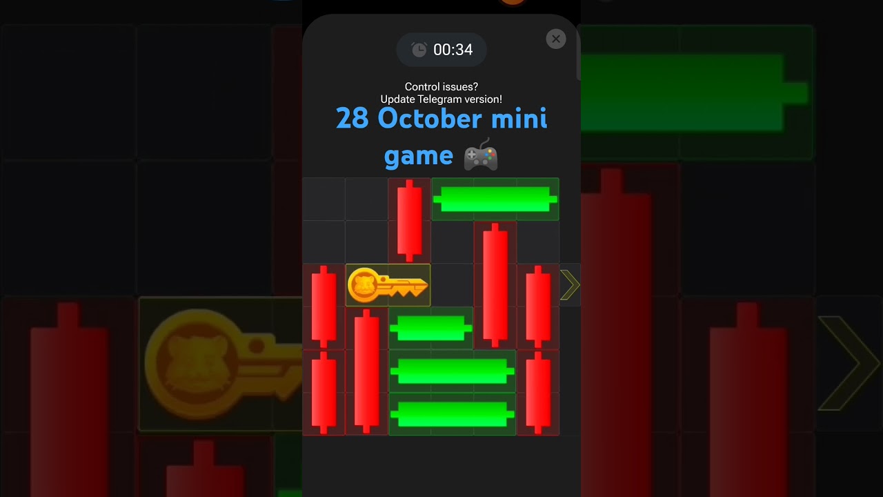 28 October mini game puzzle Hamster combat mini game 