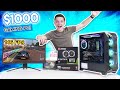 Epic $1000 Gaming PC Build Guide! [FULL Build Tutorial &amp; Benchmarks - ft. RTX 2060 Super!]