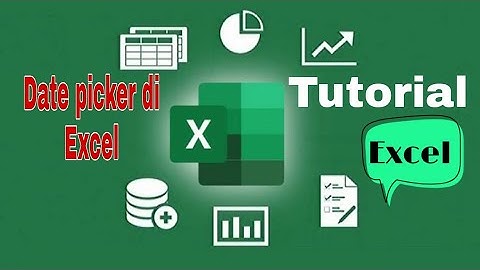 Cara menggunakan date picker di Excel