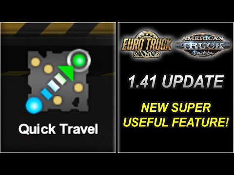 Travel Anywhere Instantly in ETS2 & ATS w/ This New Feature!! (1.41 Update!!) +How to Tutorial