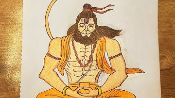How To Draw Lord Hanuman Full Body | Detail Step to Step Tutorial For Everyone @AjArts03