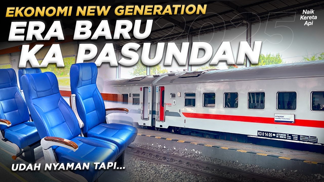 TIKETNYA MAKIN MAHAL❓Naik KA Pasundan New Generation Ekonomi ke Bandung