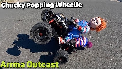 CHUCKY doing wheelies with Arrma OUTCAST 8s