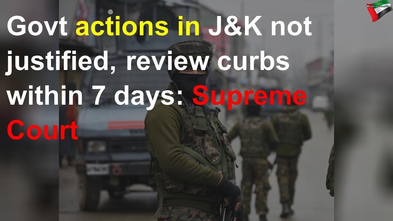 Restore internet in Kashmir for all essential services, orders SC