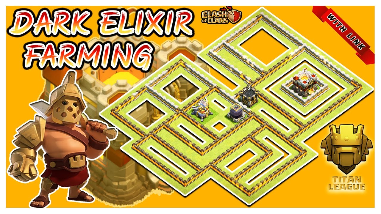 COC  TH11  DARK ELIXIR FARMING / PROTECTION BASE WITH LINK 2020
