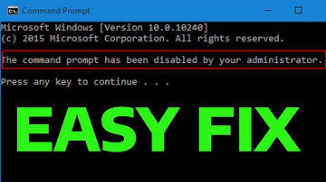 How To Fix The Command Prompt Has Been Disabled By Your Administrator Error in Windows