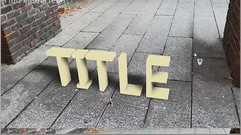 [시포디 강좌] 영상 바닥에 글자를 세웠어요. 시네마 4D 모션 트래킹과  3D 글자 연동(Cinema 4D Motion Tracker Tutorial-1)