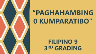 PAGHAHAMBING O KUMPARATIBO| PAGHAHAMBING NA MAGKATULAD AT DI-MAGKATULAD| ARALIN SA FILIPINO