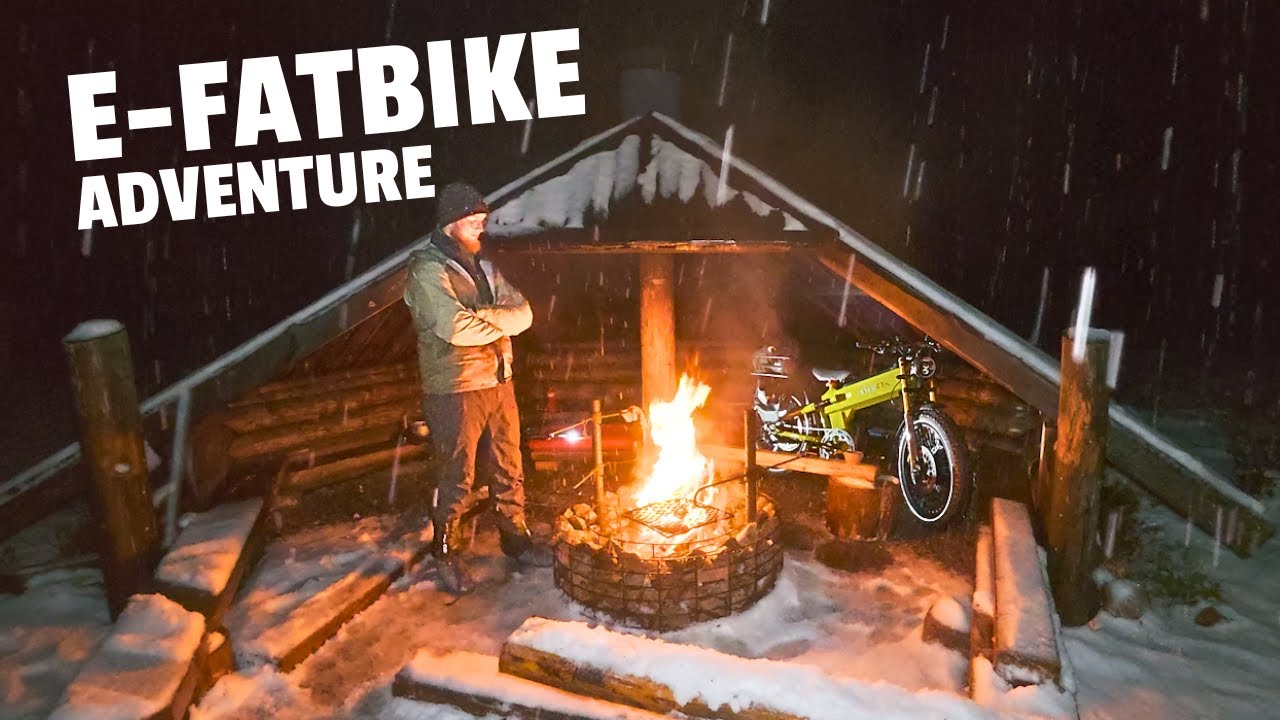 RIDING Through DARK & SNOW – Overnight E-Fatbike adventure in Finnish Wilderness