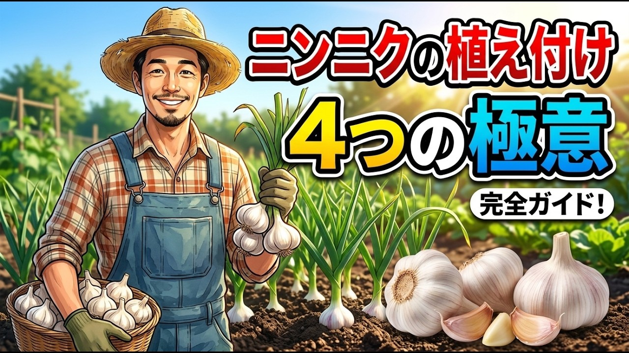 にんにくの育て方完全攻略！プランター栽培から追肥・芽摘み・収穫のコツまで徹底解説