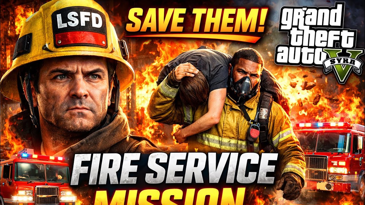 GTA 5 Fire Service Mission – Full Completion (No Fail 🔥🚒)