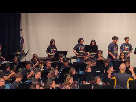 Santa Teresa Middle School 7th grade band performance.