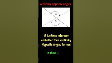 Vertically Opposite Angles