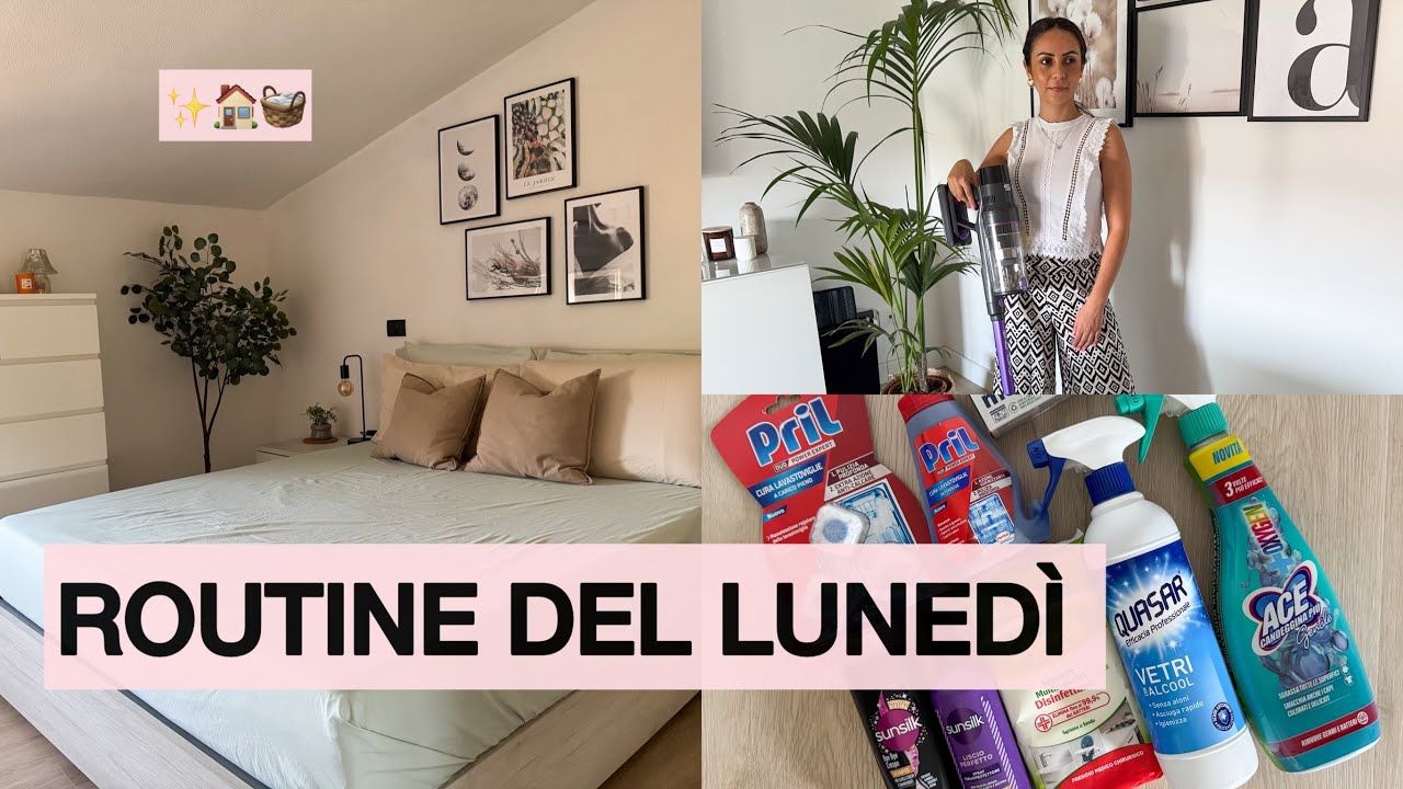 ROUTINE CASALINGA DEL LUNEDI' DI UNA HOMELOVER || INIZIARE BENE LA SETTIMANA